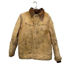 Vintage Carhartt Jacket‎ Arctic Lined Men’s Size XL Distressed Ripped Oil